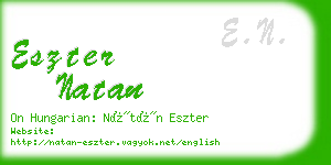 eszter natan business card